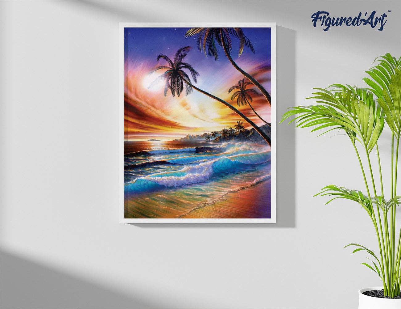 Paint by numbers - Storm on the beach