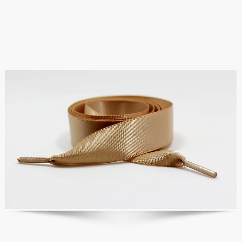 SILK SATIN RIBBON BOW PAIR SHOE LACES