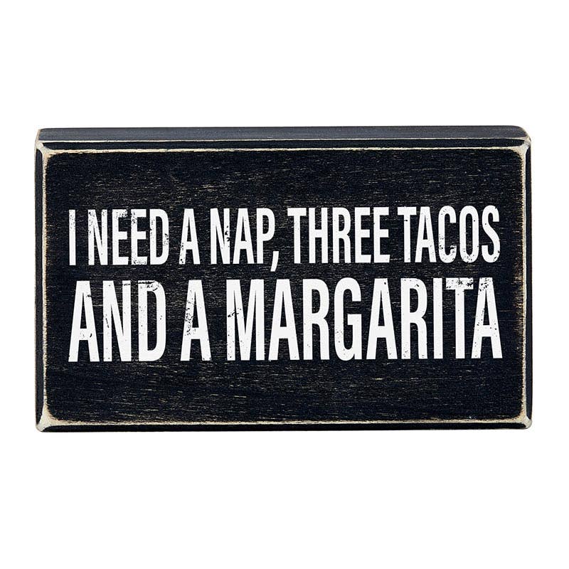 Box Sign - Need a Nap