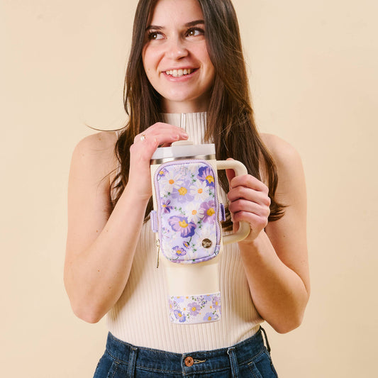Tumbler Silicone Boot-Bouquet Beauty Purple