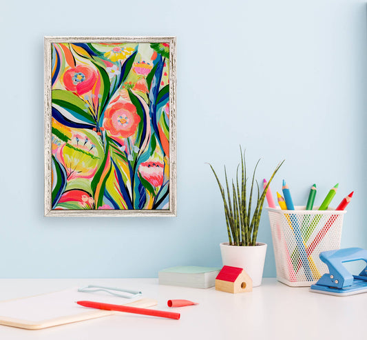Swirls Mini Framed Canvas