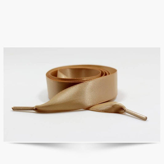 SILK SATIN RIBBON BOW PAIR SHOE LACES