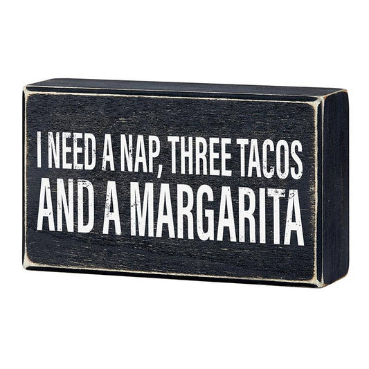 Box Sign - Need a Nap