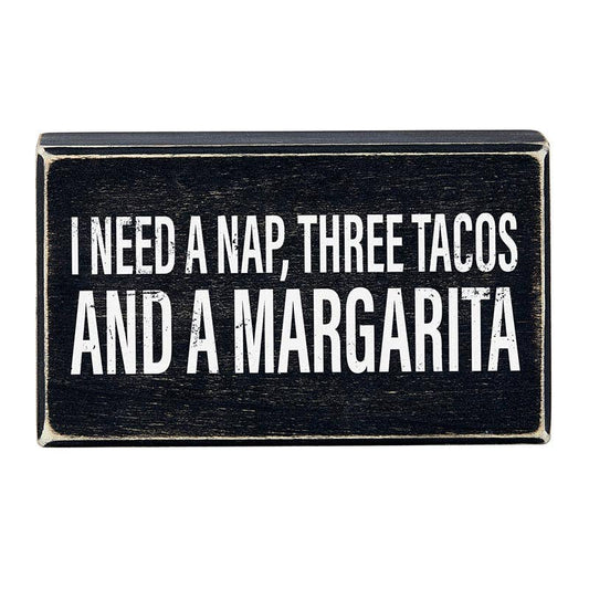 Box Sign - Need a Nap