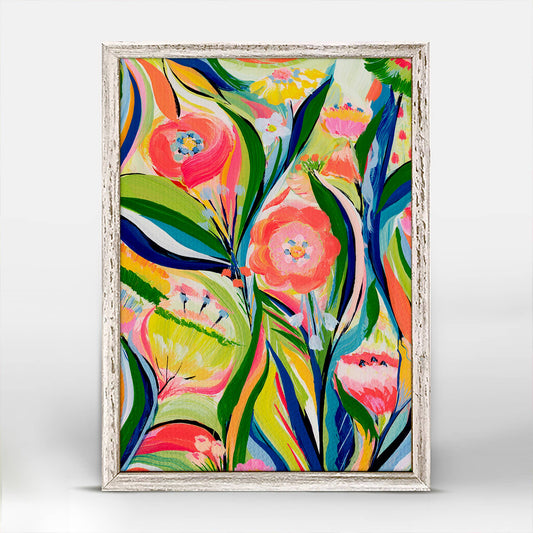Swirls Mini Framed Canvas